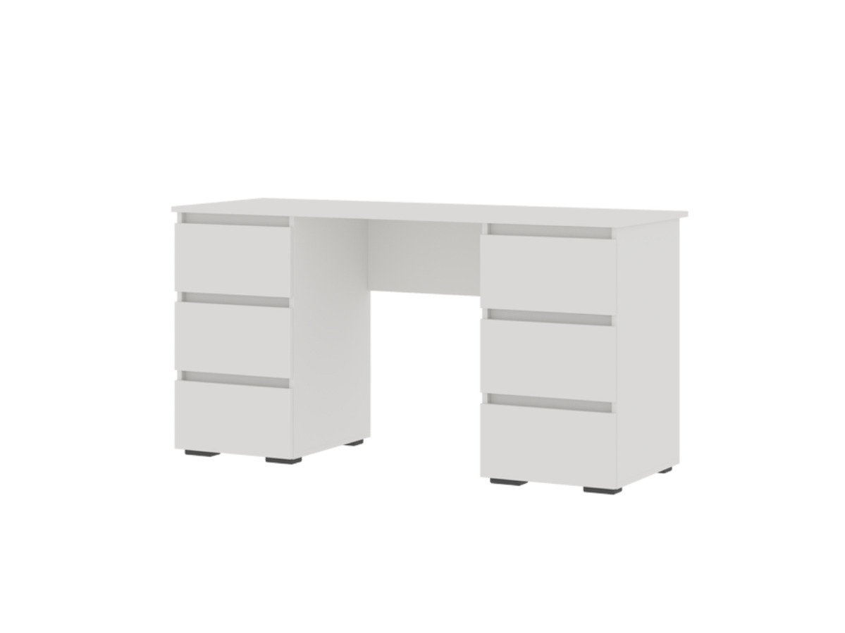 ХЕЛЕН ПС 02 Письменный стол (1,420х0,730х0,500)ФАСАД БЕЛЫЙ/КОРПУС БЕЛЫЙ