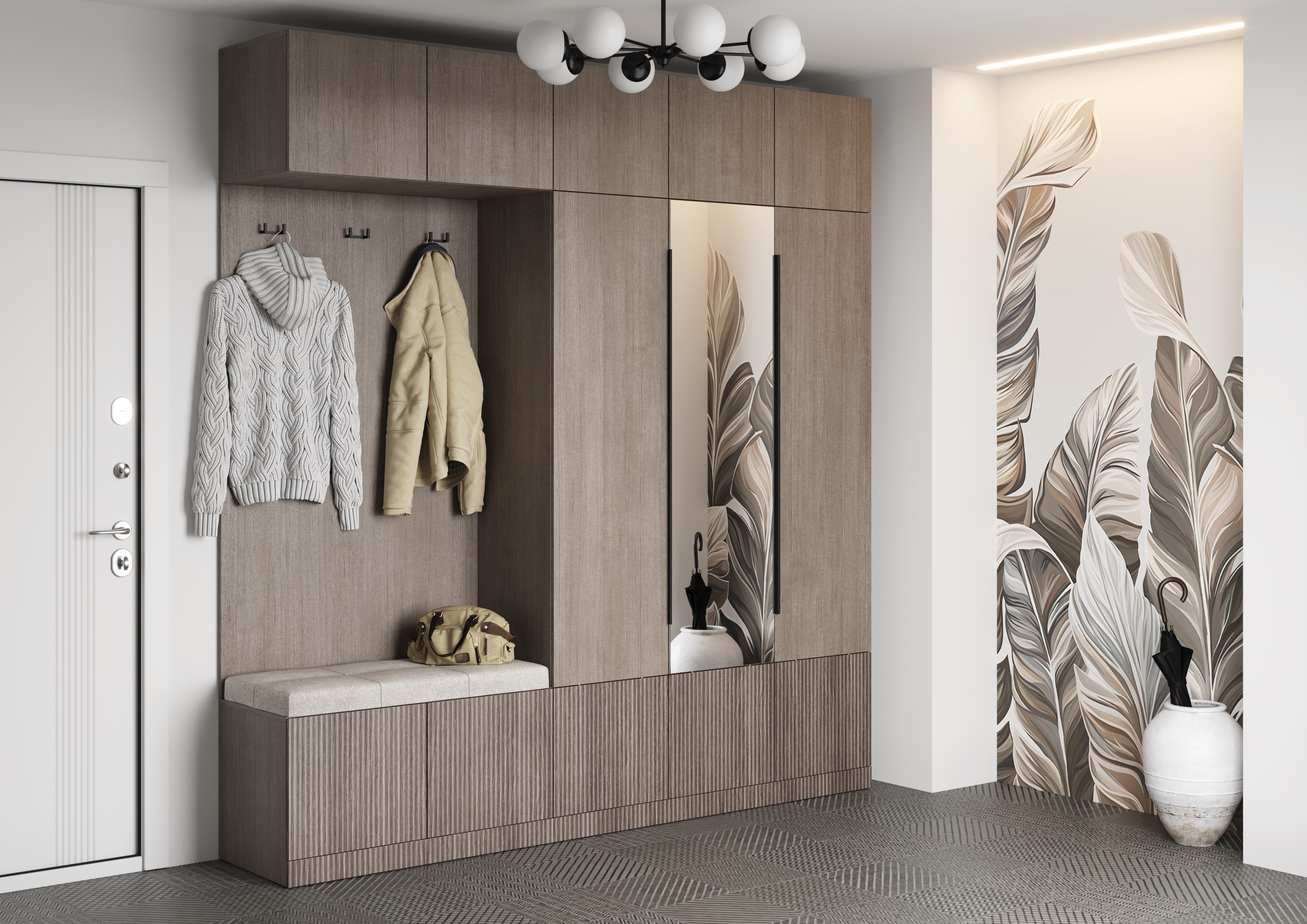 "Кантри" Шкаф 3ств. с зеркалом ШК-002