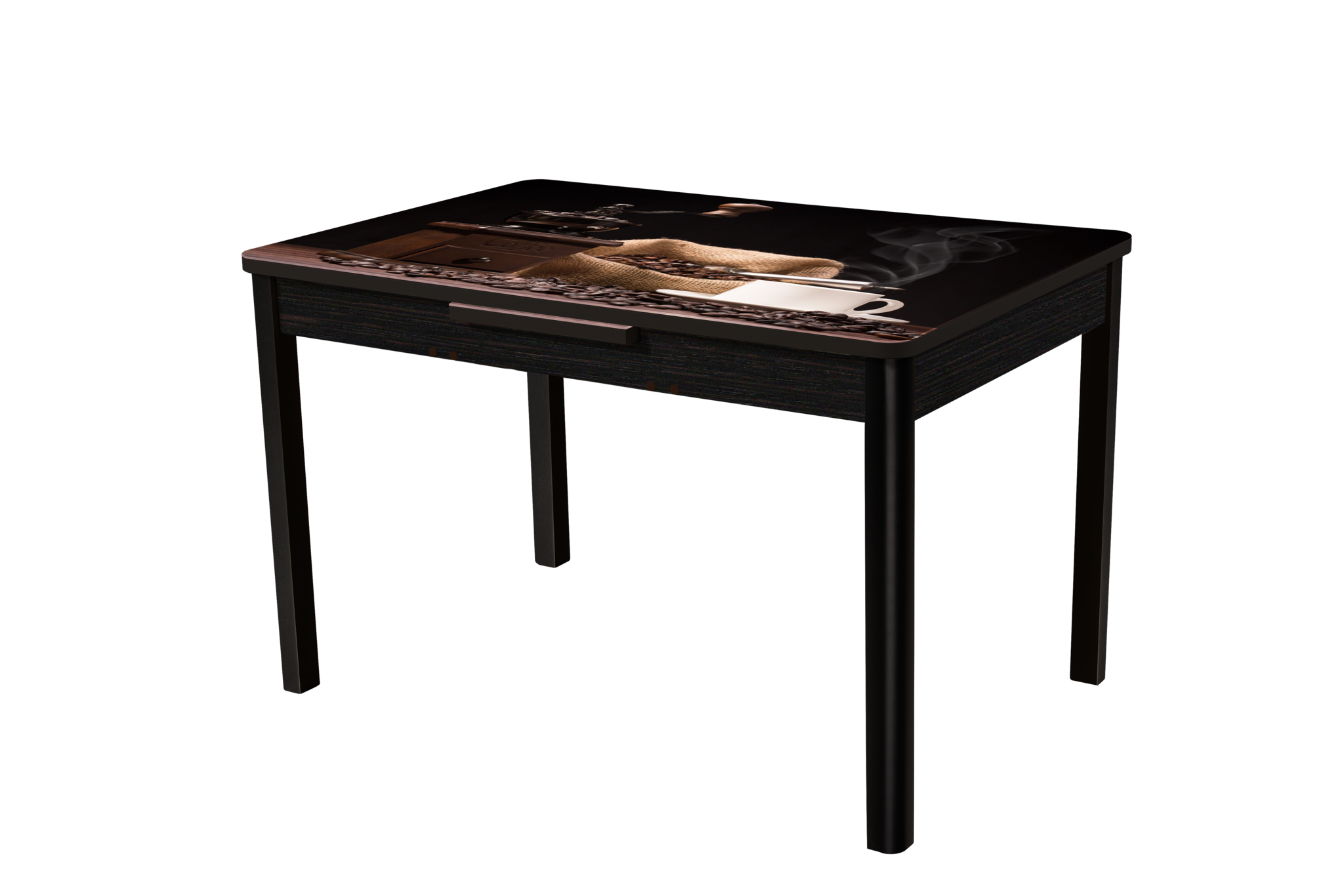 "ЛЮКС 1,52" Стол раздв. (1,2*1,52*0,8) ЭМАЛЬ  D50 (Белый)