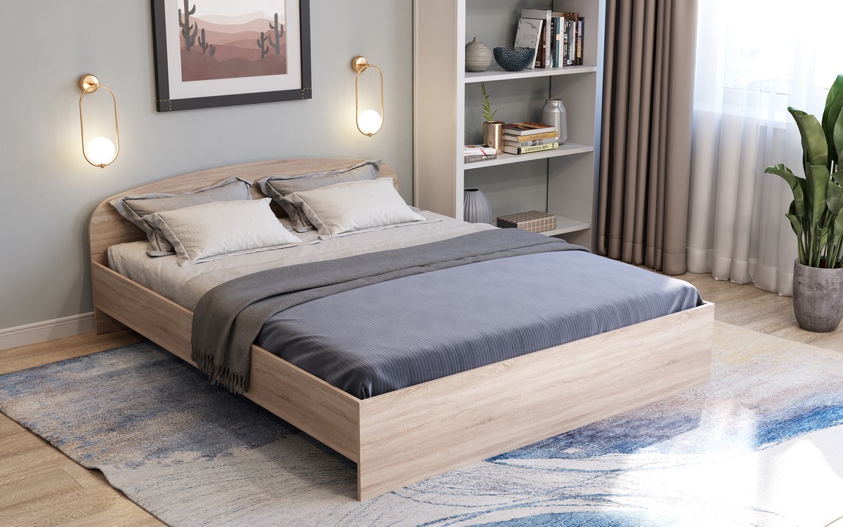 Кровать ХЛОЯ  КР-001 (Закругленный щиток) 840 мм