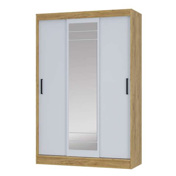 "Тео" Шкаф-купе Крафт/белый