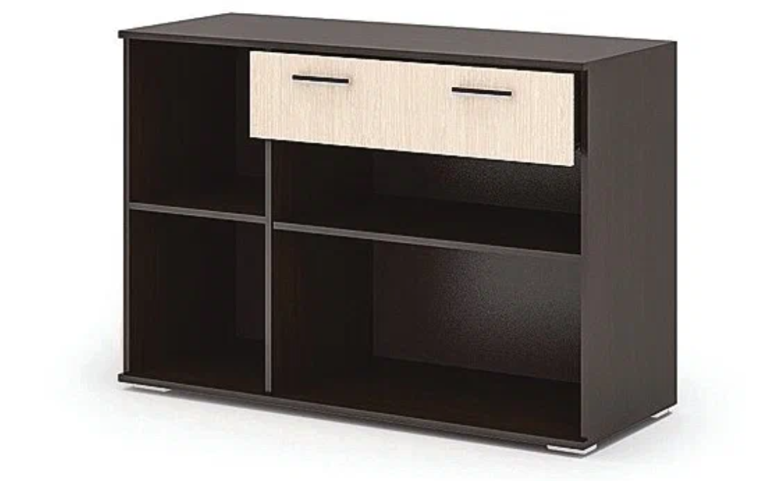 КОМОД №4 (1,2х0,83х0,46) фасад ШИМО СВЕТЛ/корпус ШИМО ТЕМН