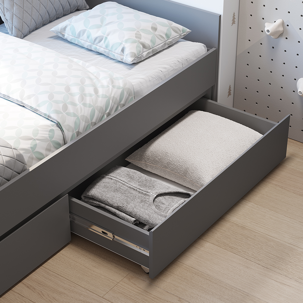 "Симпл" Кровать 1,20 КР-07 Графит