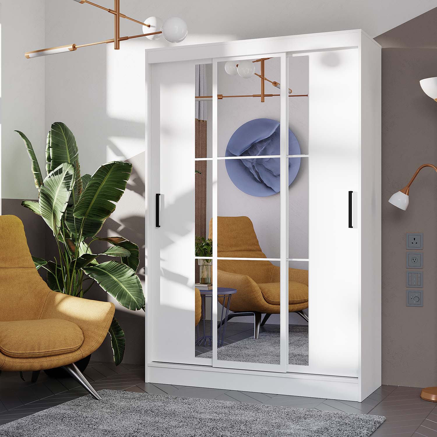 "Тайм" Шкаф-купе ШКК-03 Белый