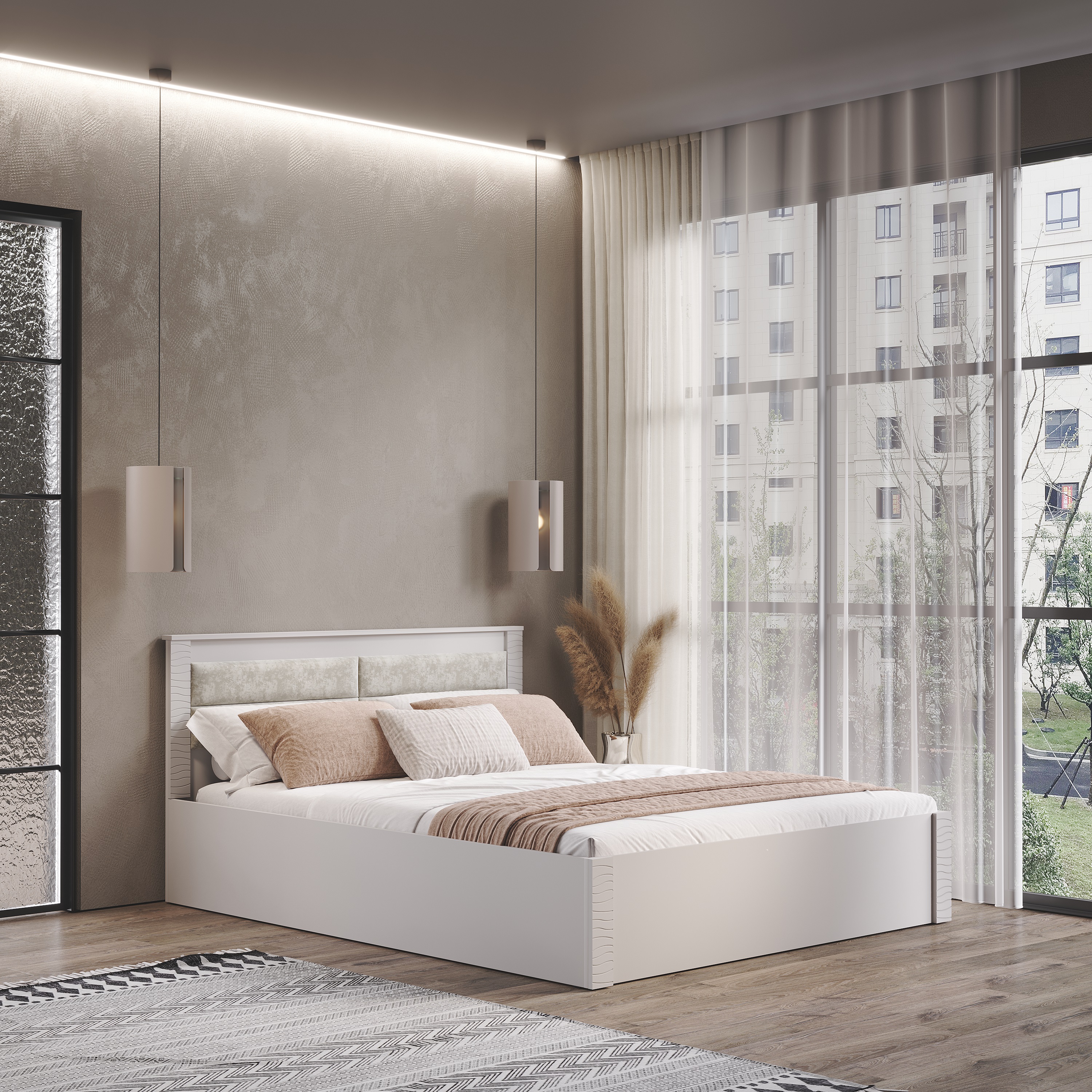 "Монако" Кровать КР-16 1,6х2,00 Кашемир