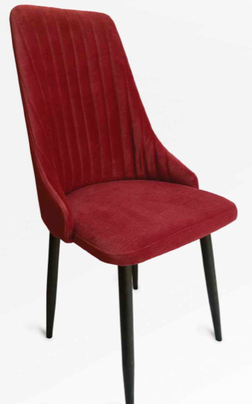 Стул "Прованс" на черных матовых ногах (Опора №2)