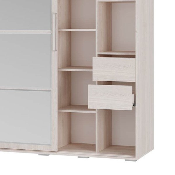 "Крафт-6" Шкаф-купе ШКК-06 ЯСЕНЬ БЕЛЫЙ 