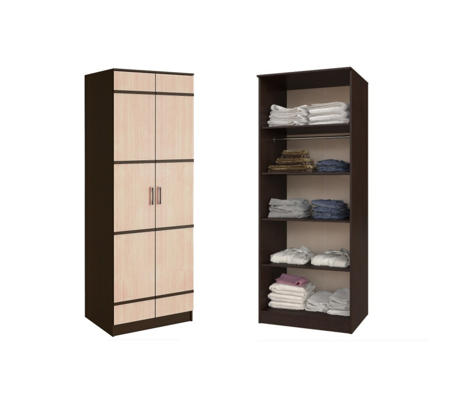 "Сакура" Шкаф 2-х ств. (Венге лоредо) без зеркала