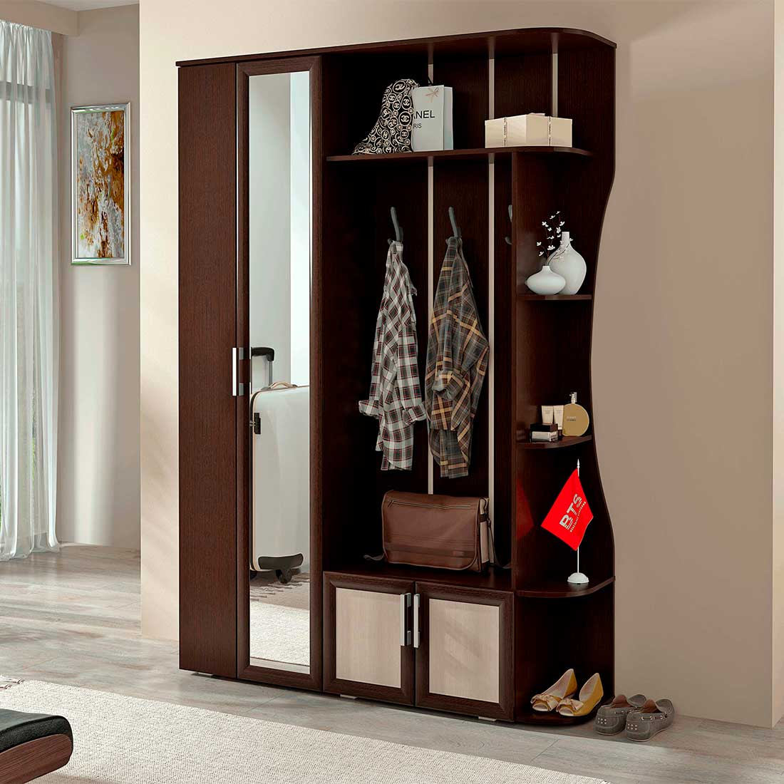 "Ксения-1" Прихожая 1,50  (венге/лоредо) 