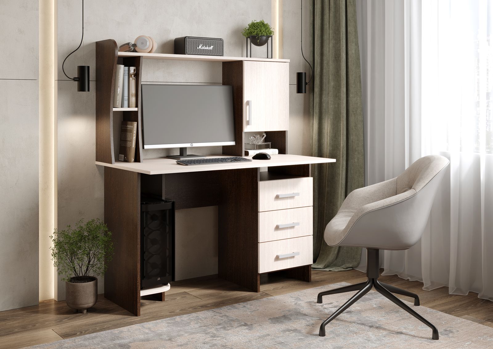 СТОЛ №5 (1,2х1,42х0,67) БЕЛФОРТ/ВЕНГЕ