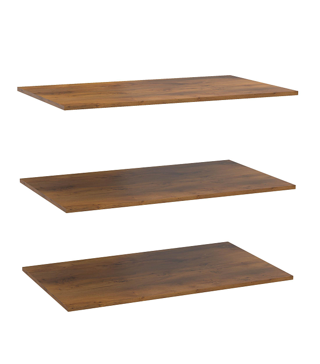 54.03 Полки для шкафа "Гамма" (2-х дв.) Таксония/Белый