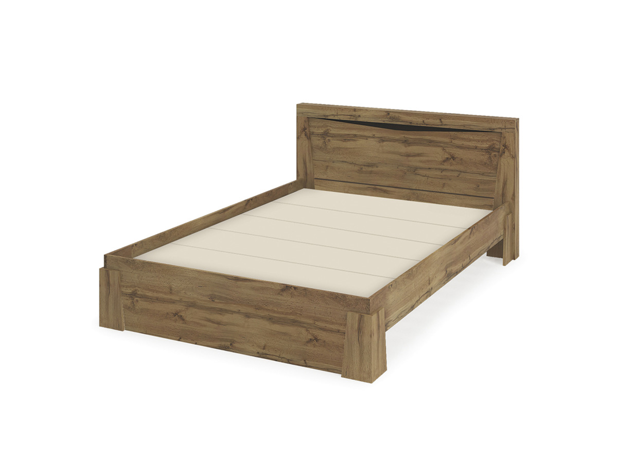 Спальня ПАОЛА КР 704 (1500х844х2120 мм) ВЕНГЕ/ДУБ КРАФТ ЗОЛОТО