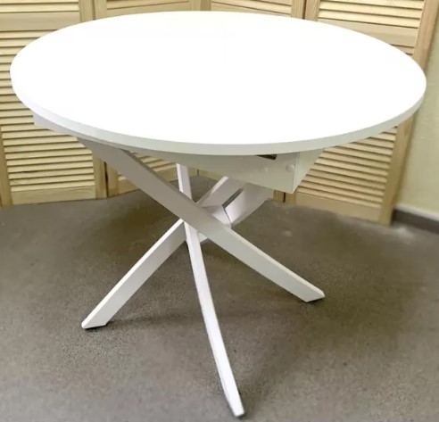 "Норд" Стол НЕ раздвижной (белый матовый) Пластик