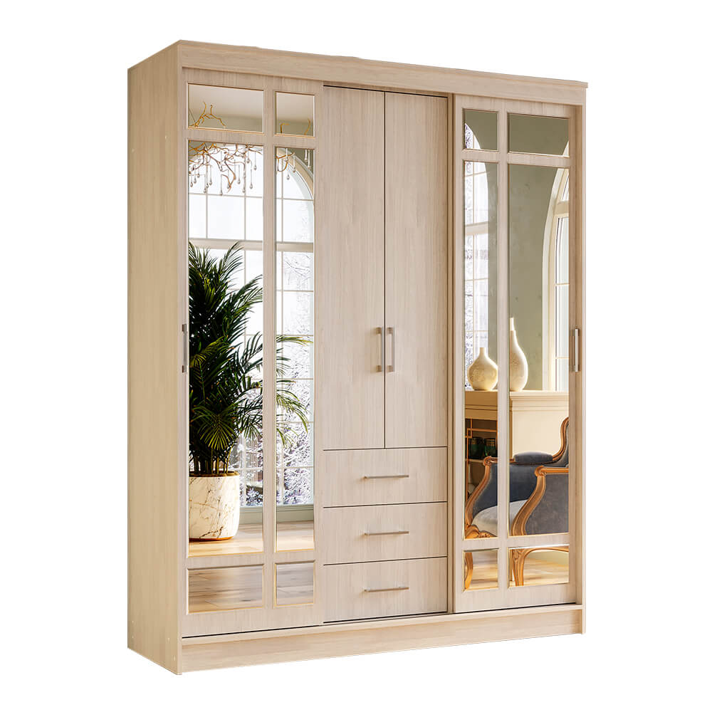 Шкаф-купе "Маэстро" (Белый ясень) 