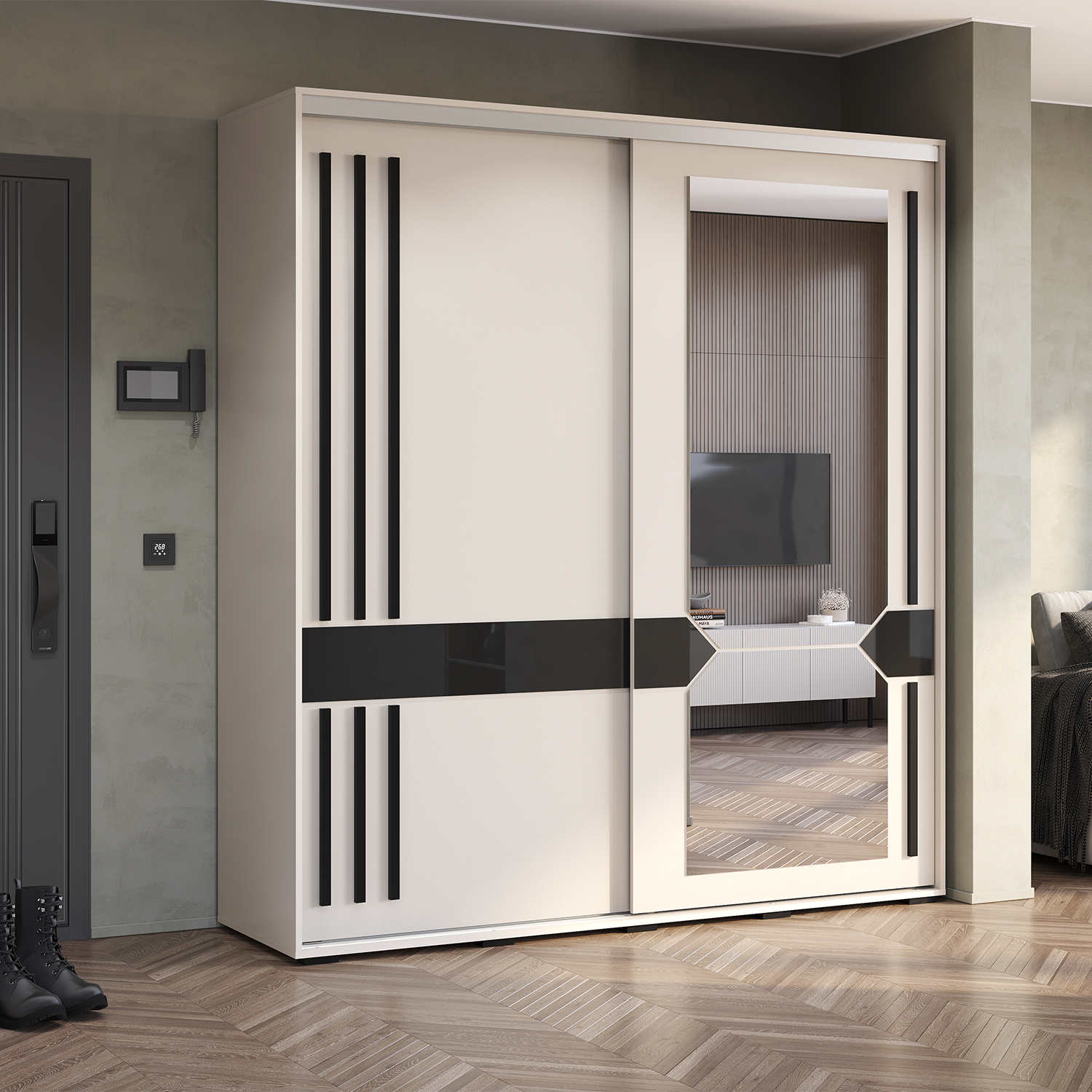 Шкаф-купе "Крафт-9"  КАШЕМИР