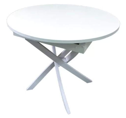 "Норд" Стол НЕ раздвижной (белый матовый) Пластик