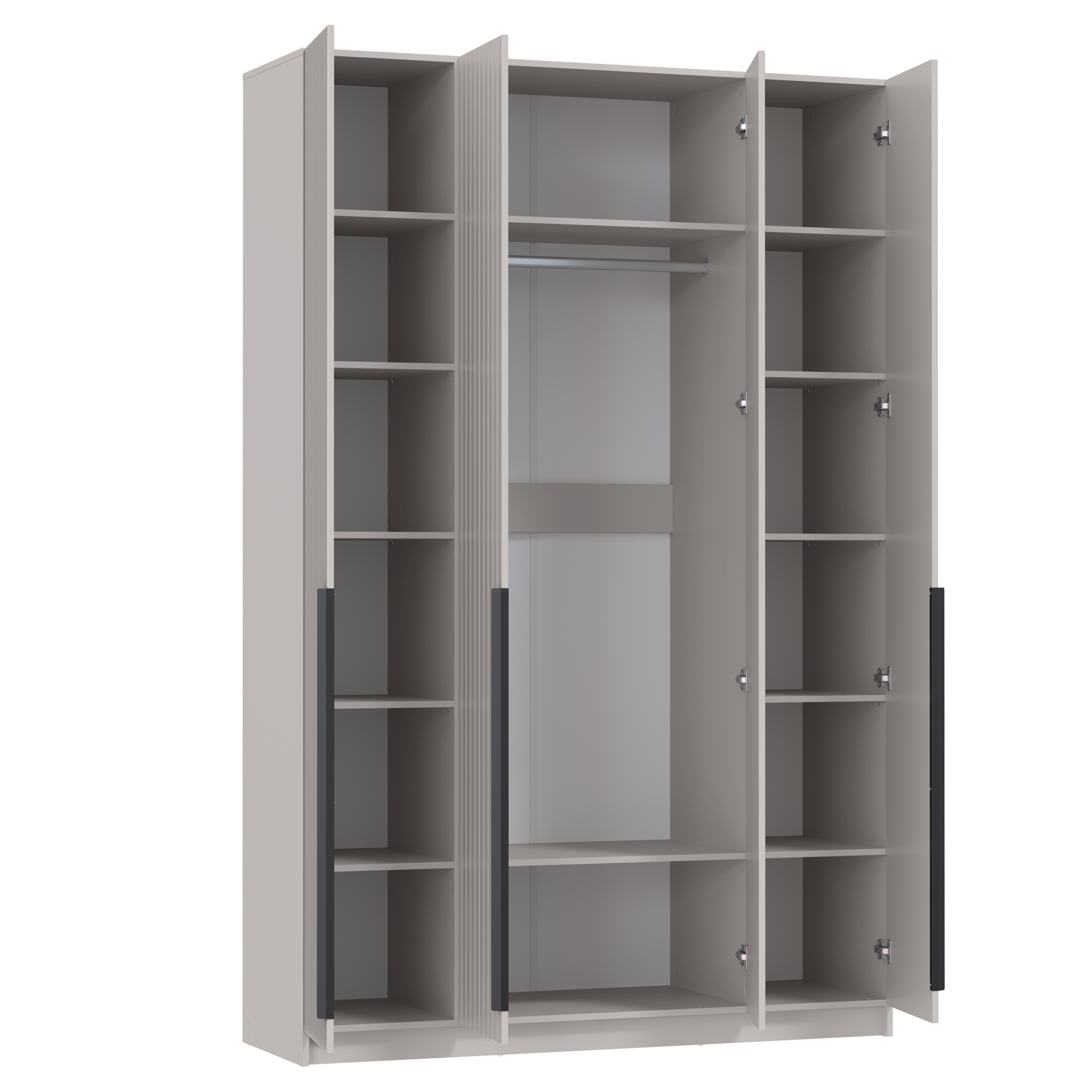 Шкаф для одежды 67.09 "Брандо" (4-х дв.) (МДФ ПВХ кашемир) (h2500)