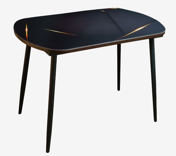 "Конус" стол разборный раздвижной вставка "бабочка" 300мм (белый матовый) Фотопечать (122)