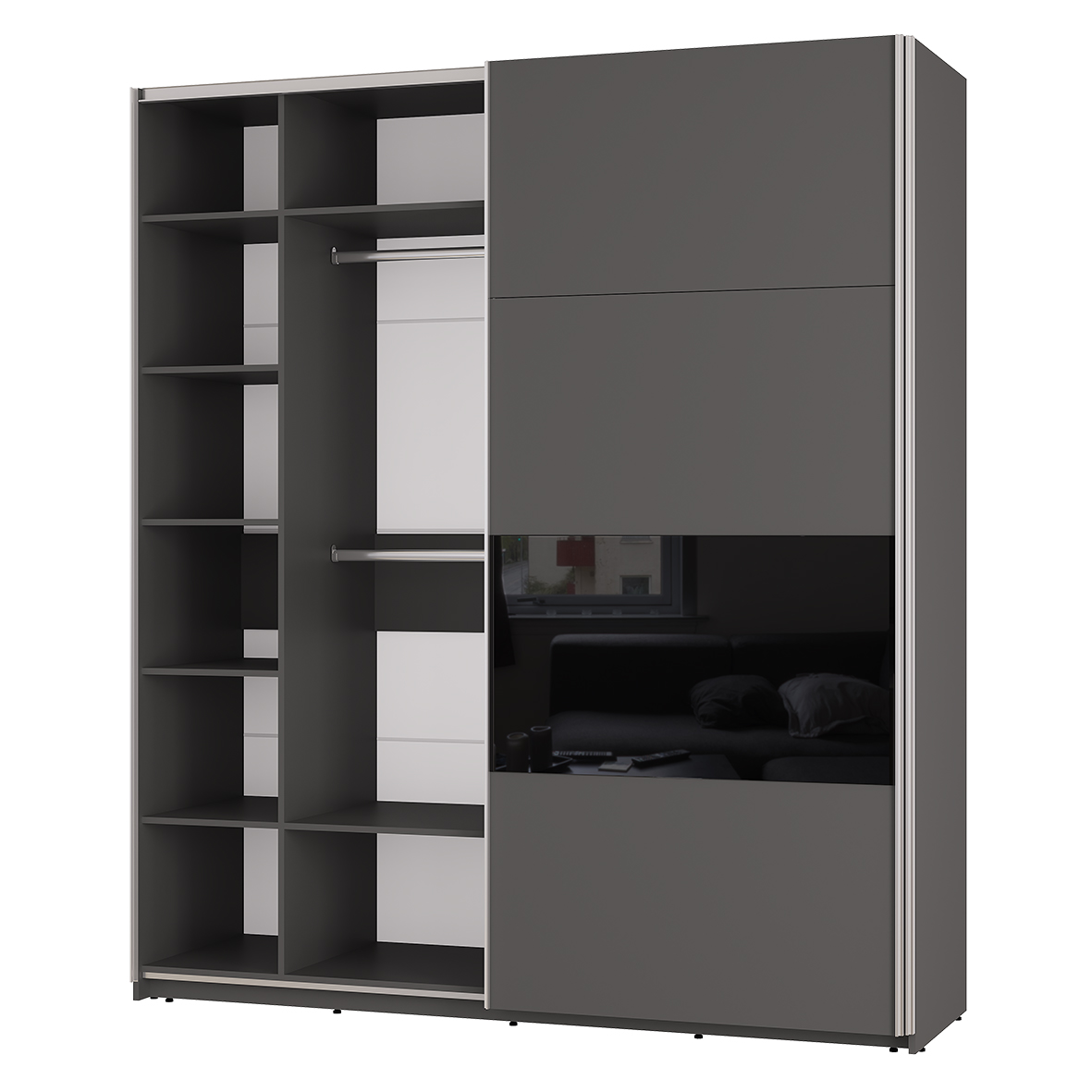 "Харви" Шкаф-купе ШКК-10 Графит
