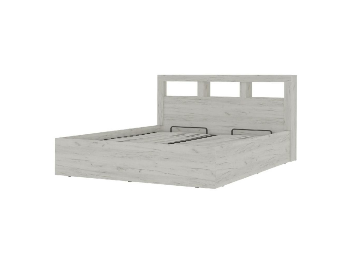 ГРАНД Кровать 1,6  (1.672х0,950х2,210) Дуб крафт Белый