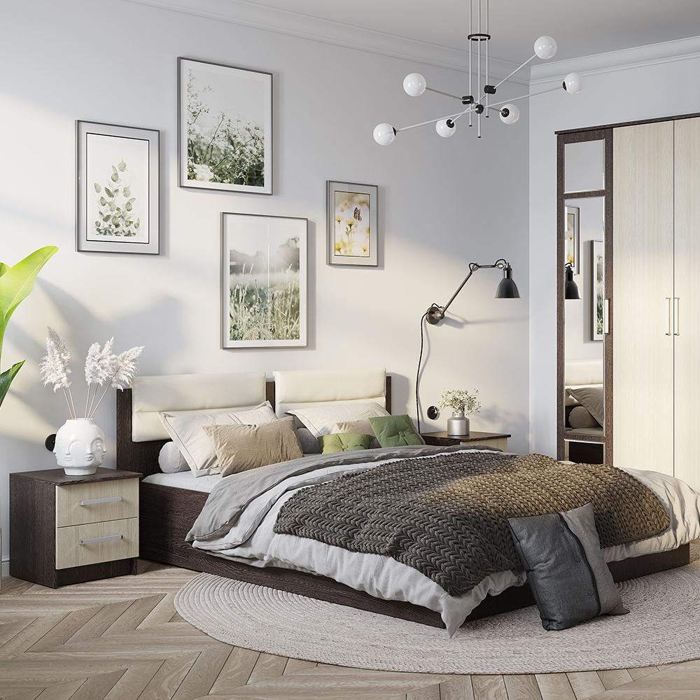 "Фиеста NEW" Кровать 0,9 (Венге лоредо) СНЯТО