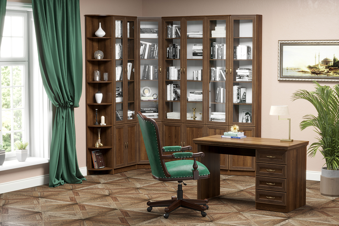 "ПКС-6" Стол компьютерный (дуб кальяри)				