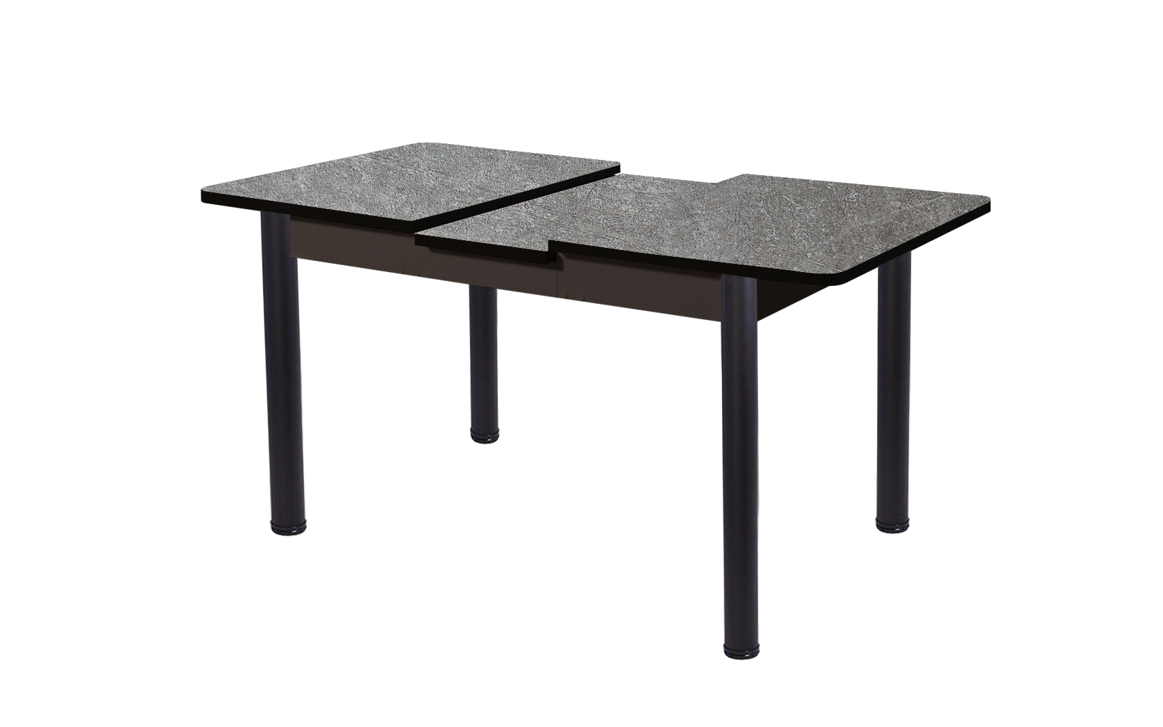 Стол "ЛЮКС 1,52 ПЛАСТИК" раздвижной (1,2*1,52*0,8) опора ХРОМ