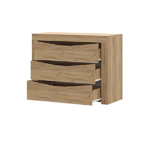 Спальня ПАОЛА КМ 701 (1008х860х436 мм) МДФ ВЕНГЕ/ДУБ КРАФТ ЗОЛОТО