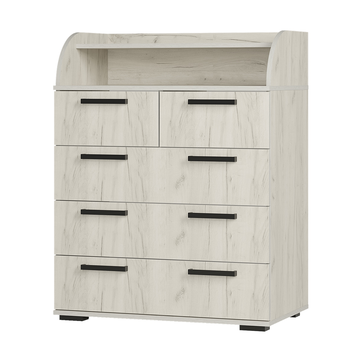 "Стандарт №1" Комод (Дуб крафт белый) 