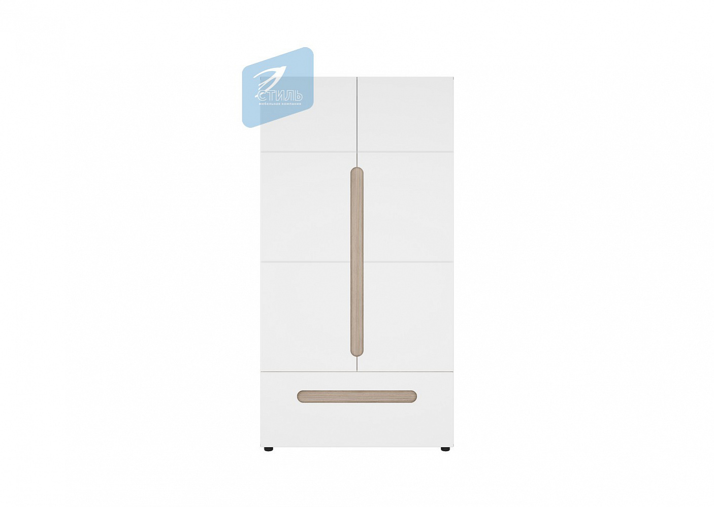 "Палермо-3" Шкаф 2-ств. комбинированый ШК-009