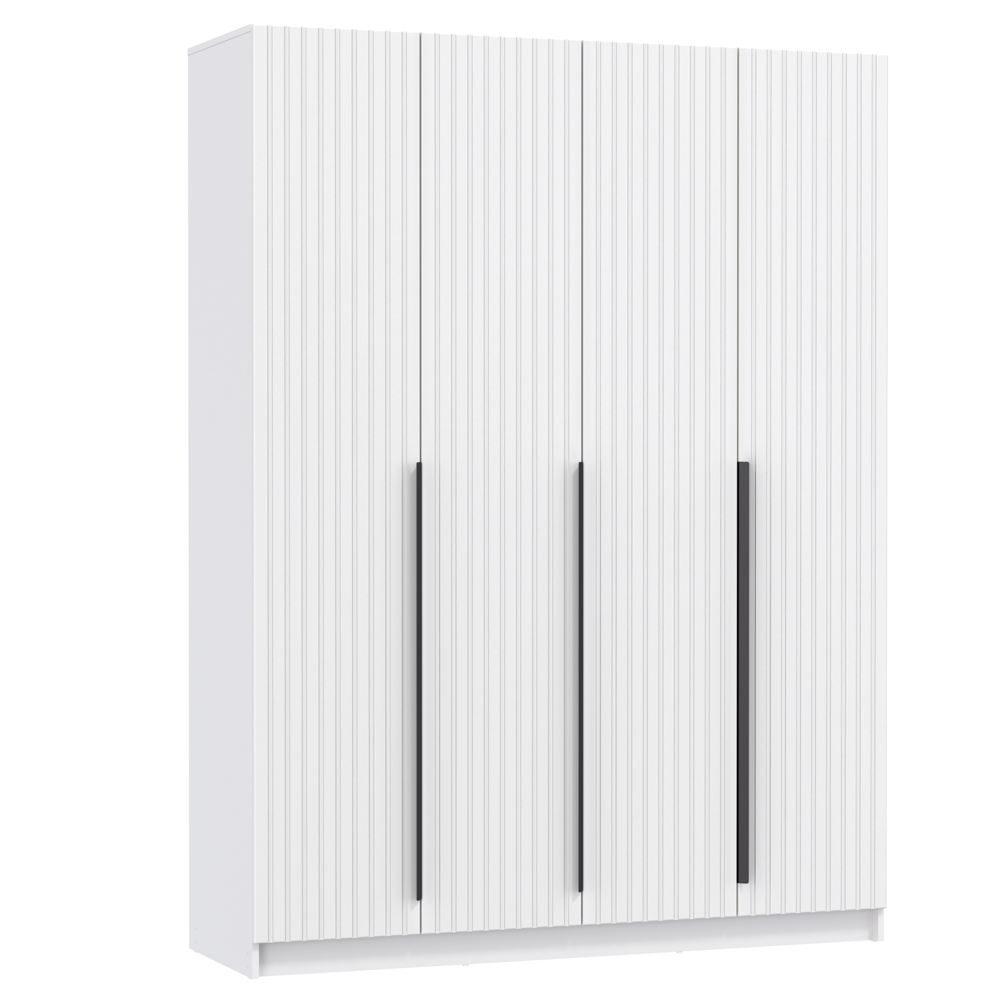 Шкаф для одежды 67.16 "Брандо" (4-х дв.) (МДФ ПВХ белый матовый) (h2150)