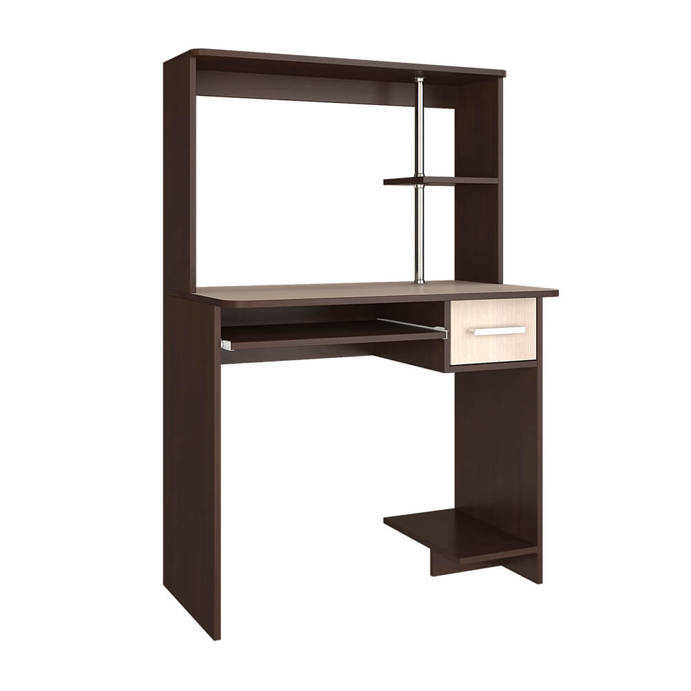 "Дебют" Стол компьютерный (венге/лоредо) (835*1320*500) "BTS"