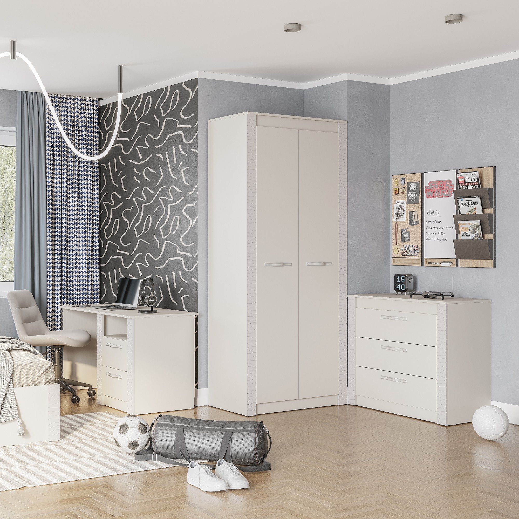 "Монако" Шкаф 2-х дв. ШК-37 Кашемир