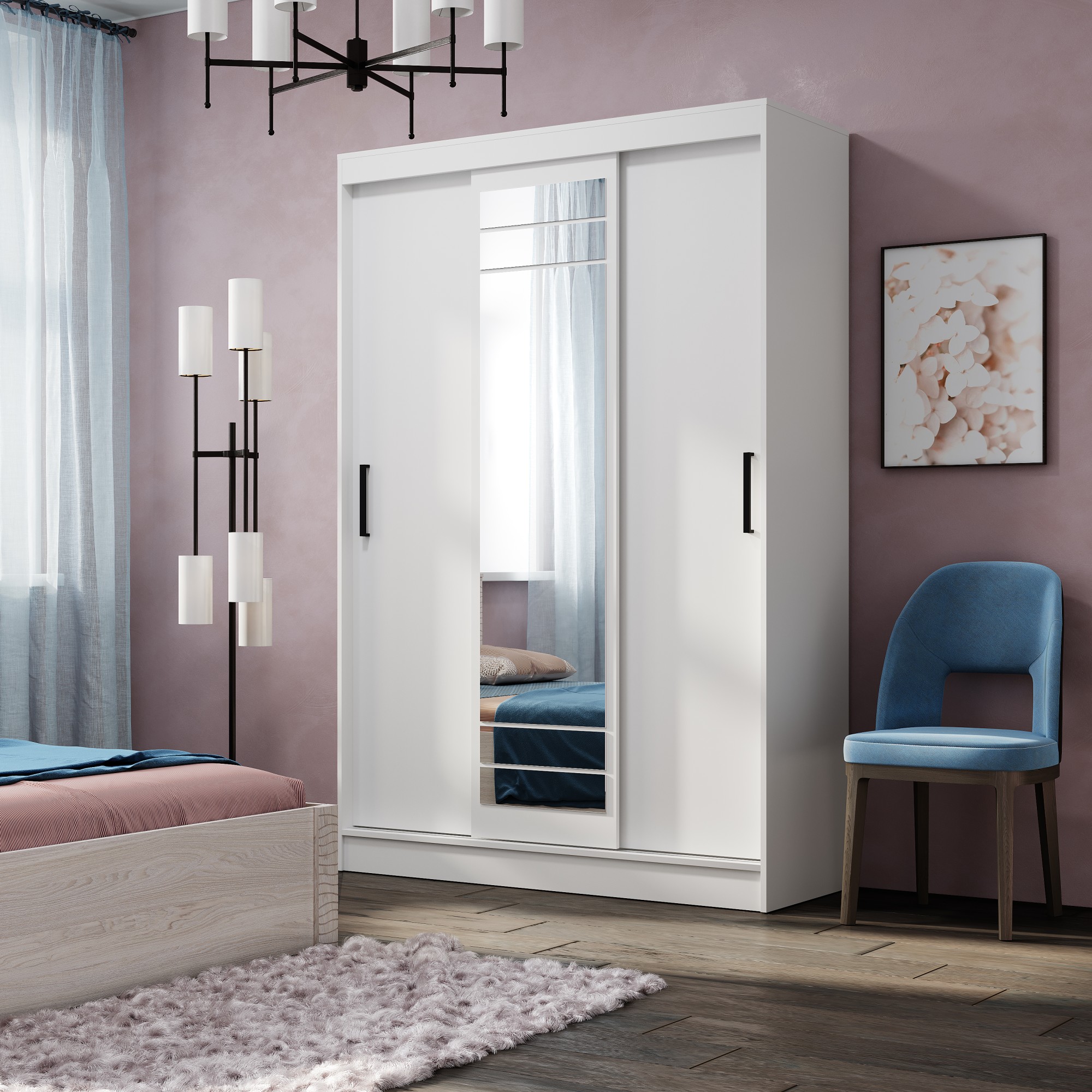 "Тео" Шкаф-купе Белый