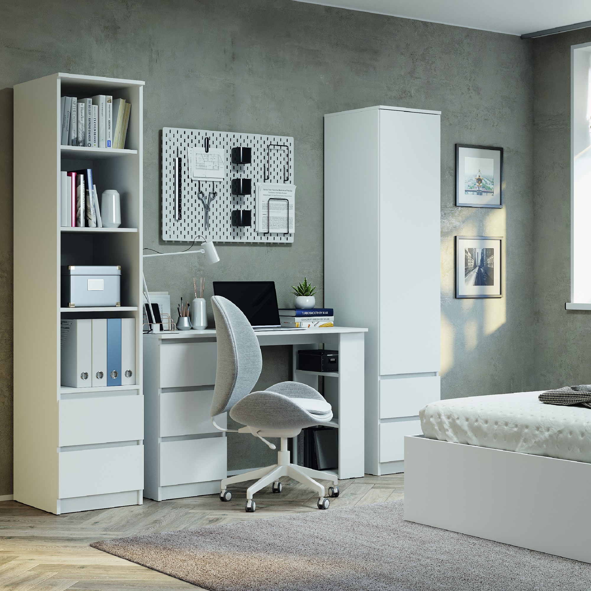 "Симпл" Стол письменный ПС-07 Белый