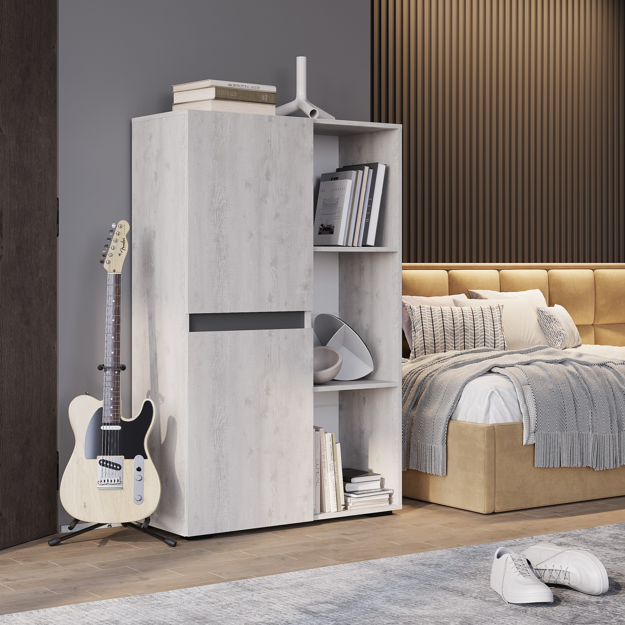 "Мрия" Шкаф стеллаж ШК-16